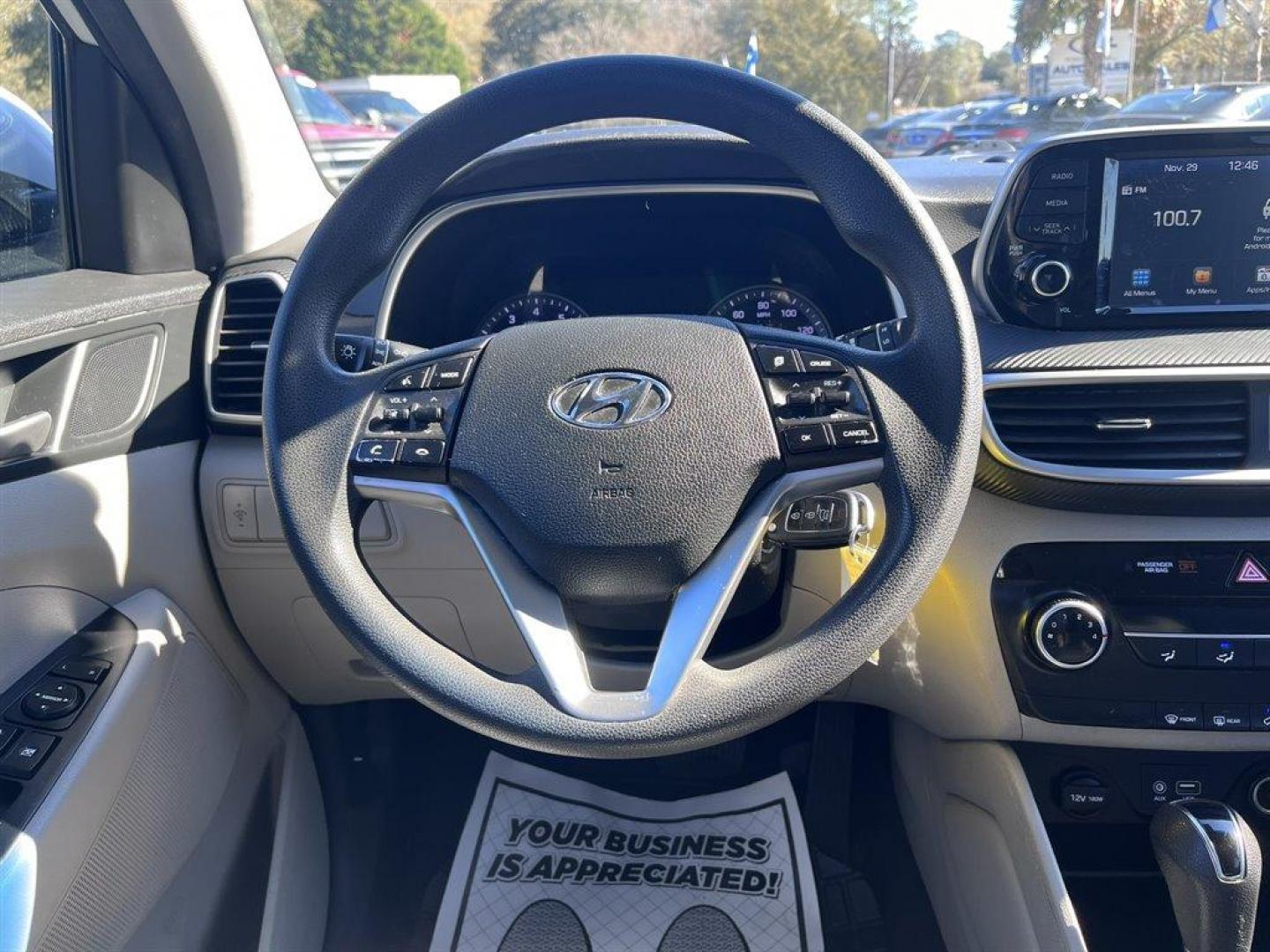 2019 White /Tan Hyundai Tucson (KM8J2CA41KU) with an 2.0l I-4 DI Dohc Cvvt 2.0 engine, Automatic transmission, located at 745 East Steele Rd., West Columbia, SC, 29170, (803) 755-9148, 33.927212, -81.148483 - Special Internet Price! 2019 Hyundai Tucson with Bluetooth, AM/FM Audio System, Backup Camera, Cruise Control, Manual Air Conditioning, Remote Keyless Entry, Cloth Interior, Front Bucket Seats, Rear 60-40 Folding Bench, Powered Windows, Powered Door Locks, Plus More! - Photo#5