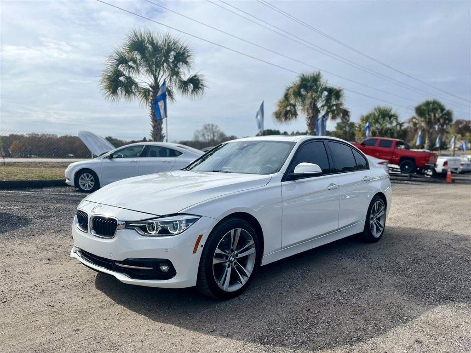2016 White /Tan BMW 3-Series (WBA8E3G5XGN) with an 2.0l I-4 DI Dohc T/C 2.0l engine, Automatic transmission, located at 745 East Steele Rd., West Columbia, SC, 29170, (803) 755-9148, 33.927212, -81.148483 - Special Internet Price! 2016 BMW 3-Series with Bluetooth, Hi-Fi Sound System, Backup Camera, Navigation, Cruise Control, Sunroof, Remote Keyless Entry, Proximity Key For Push Button Start, Leather Interior, Powered Driver Seat, Heated Seats, Rear 40-20-40 Folding Bench, Plus More! - Photo #0
