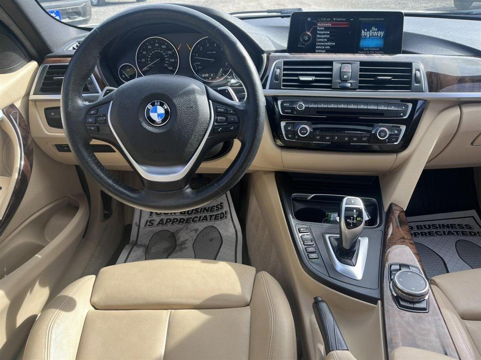2016 White /Tan BMW 3-Series (WBA8E3G5XGN) with an 2.0l I-4 DI Dohc T/C 2.0l engine, Automatic transmission, located at 745 East Steele Rd., West Columbia, SC, 29170, (803) 755-9148, 33.927212, -81.148483 - Special Internet Price! 2016 BMW 3-Series with Bluetooth, Hi-Fi Sound System, Backup Camera, Navigation, Cruise Control, Sunroof, Remote Keyless Entry, Proximity Key For Push Button Start, Leather Interior, Powered Driver Seat, Heated Seats, Rear 40-20-40 Folding Bench, Plus More! - Photo #4