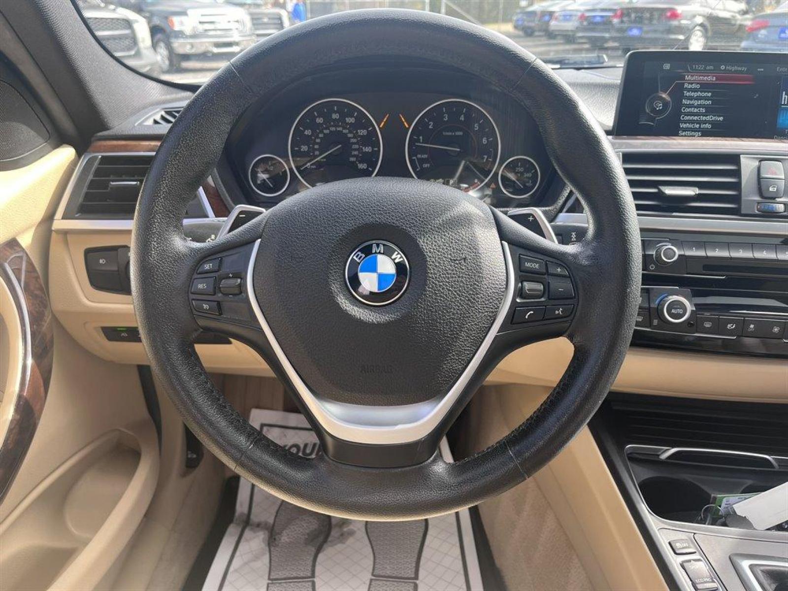 2016 White /Tan BMW 3-Series (WBA8E3G5XGN) with an 2.0l I-4 DI Dohc T/C 2.0l engine, Automatic transmission, located at 745 East Steele Rd., West Columbia, SC, 29170, (803) 755-9148, 33.927212, -81.148483 - Special Internet Price! 2016 BMW 3-Series with Bluetooth, Hi-Fi Sound System, Backup Camera, Navigation, Cruise Control, Sunroof, Remote Keyless Entry, Proximity Key For Push Button Start, Leather Interior, Powered Driver Seat, Heated Seats, Rear 40-20-40 Folding Bench, Plus More! - Photo #5