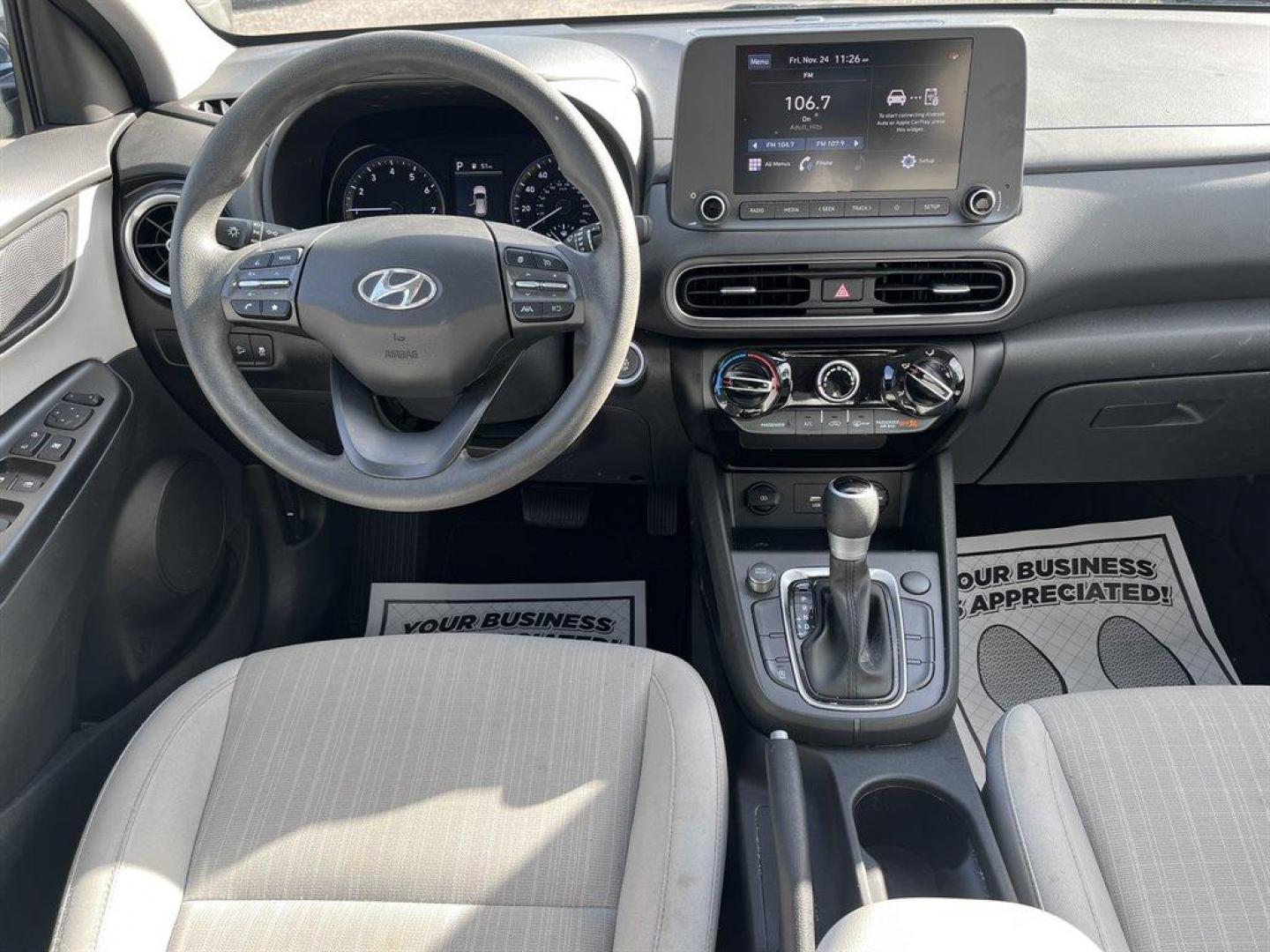 2023 Grey /Grey Hyundai Kona (KM8K62AB5PU) with an 2.0l I-4 MPI Dohc 2.0l engine, Automatic transmission, located at 745 East Steele Rd., West Columbia, SC, 29170, (803) 755-9148, 33.927212, -81.148483 - Special Internet Price! 2023 Hyundai Kona with Bluetooth, Backup Camera, Cruise Control, Keyless Entry, Air Condition, Cloth interior, Seats 5, Powered driver seat, Plus more! - Photo#4