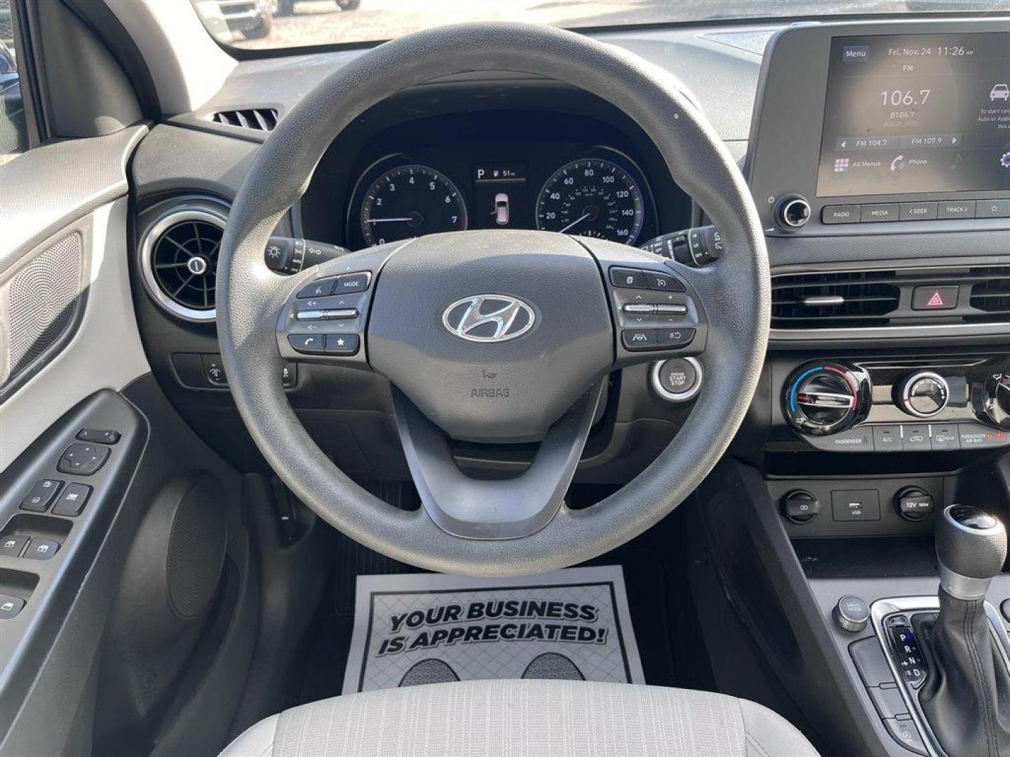 2023 Grey /Grey Hyundai Kona (KM8K62AB5PU) with an 2.0l I-4 MPI Dohc 2.0l engine, Automatic transmission, located at 745 East Steele Rd., West Columbia, SC, 29170, (803) 755-9148, 33.927212, -81.148483 - Special Internet Price! 2023 Hyundai Kona with Bluetooth, Backup Camera, Cruise Control, Keyless Entry, Air Condition, Cloth interior, Seats 5, Powered driver seat, Plus more! - Photo#5