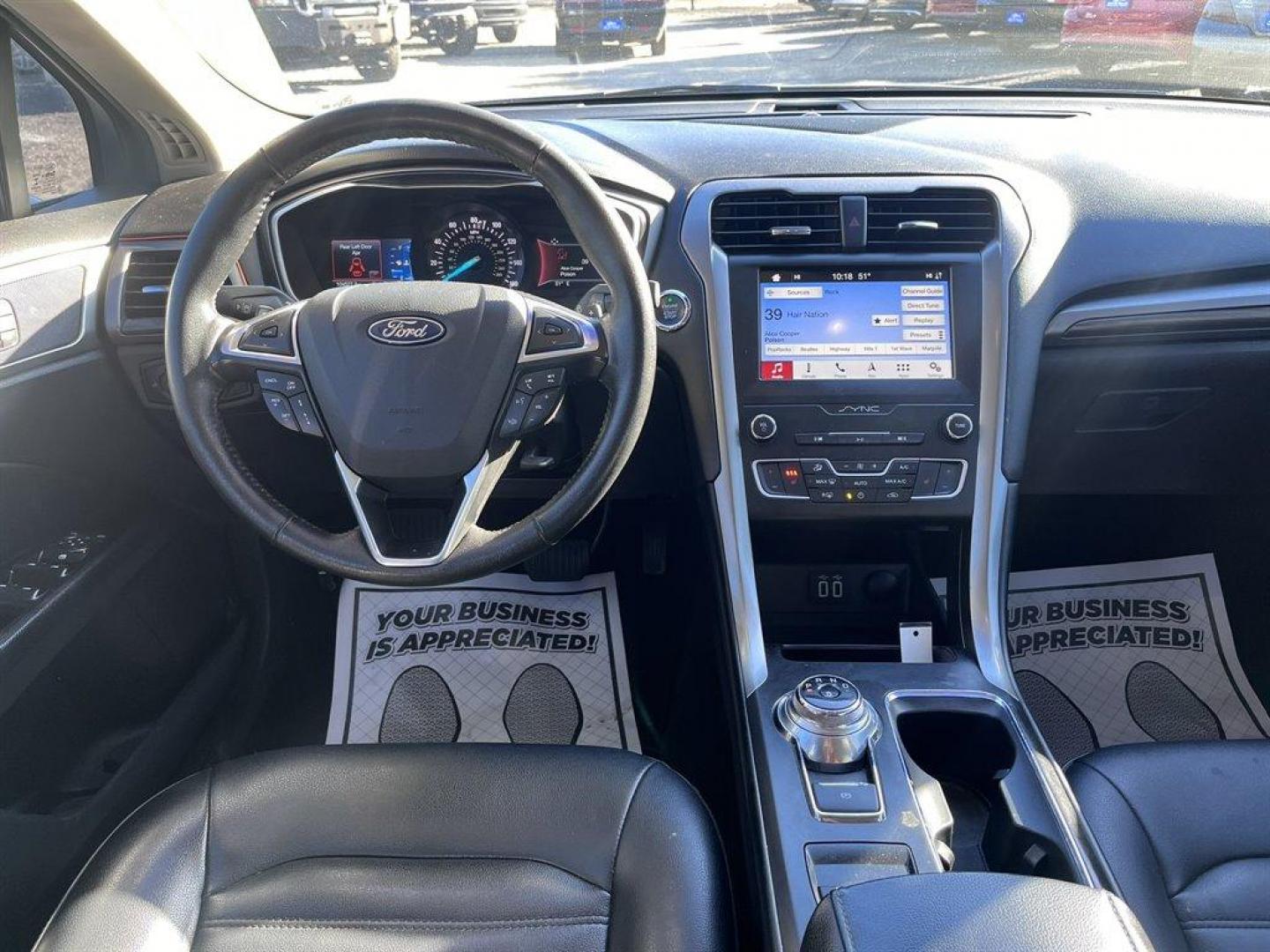 2019 Silver /Black Ford Fusion (3FA6P0CD6KR) with an 1.5l I-4 DI Dohc Ecoboost engine, Automatic transmission, located at 745 East Steele Rd., West Columbia, SC, 29170, (803) 755-9148, 33.927212, -81.148483 - Special Internet Price! 2019 Ford Fusion with Bluetooth, Navigation, Backup Camera, Cruise Control, Sunroof, Remote Keyless Entry, Push To Start, Leather Interior, Heated Front Seats, Powered Front Seats, Rear 60-40 Folding Bench Seat, Powered Door Locks, Powered Windows, Plus More! - Photo#4