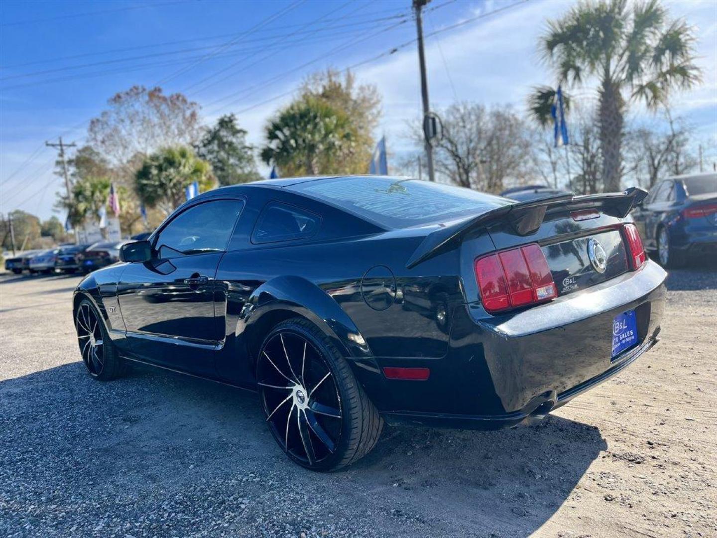 2006 Black /Black Ford Mustang (1ZVFT82H365) with an 4.6l V8 EFI Sohc 4.6l engine, Manual transmission, located at 745 East Steele Rd., West Columbia, SC, 29170, (803) 755-9148, 33.927212, -81.148483 - Special Internet Price! 2006 Ford Mustang GT with 5-speed manual transmission, AM/FM radio, Air conditioning, Remote keyless entry, Leather interior, Powered windows, Powered door locks, Plus more! - Photo#1