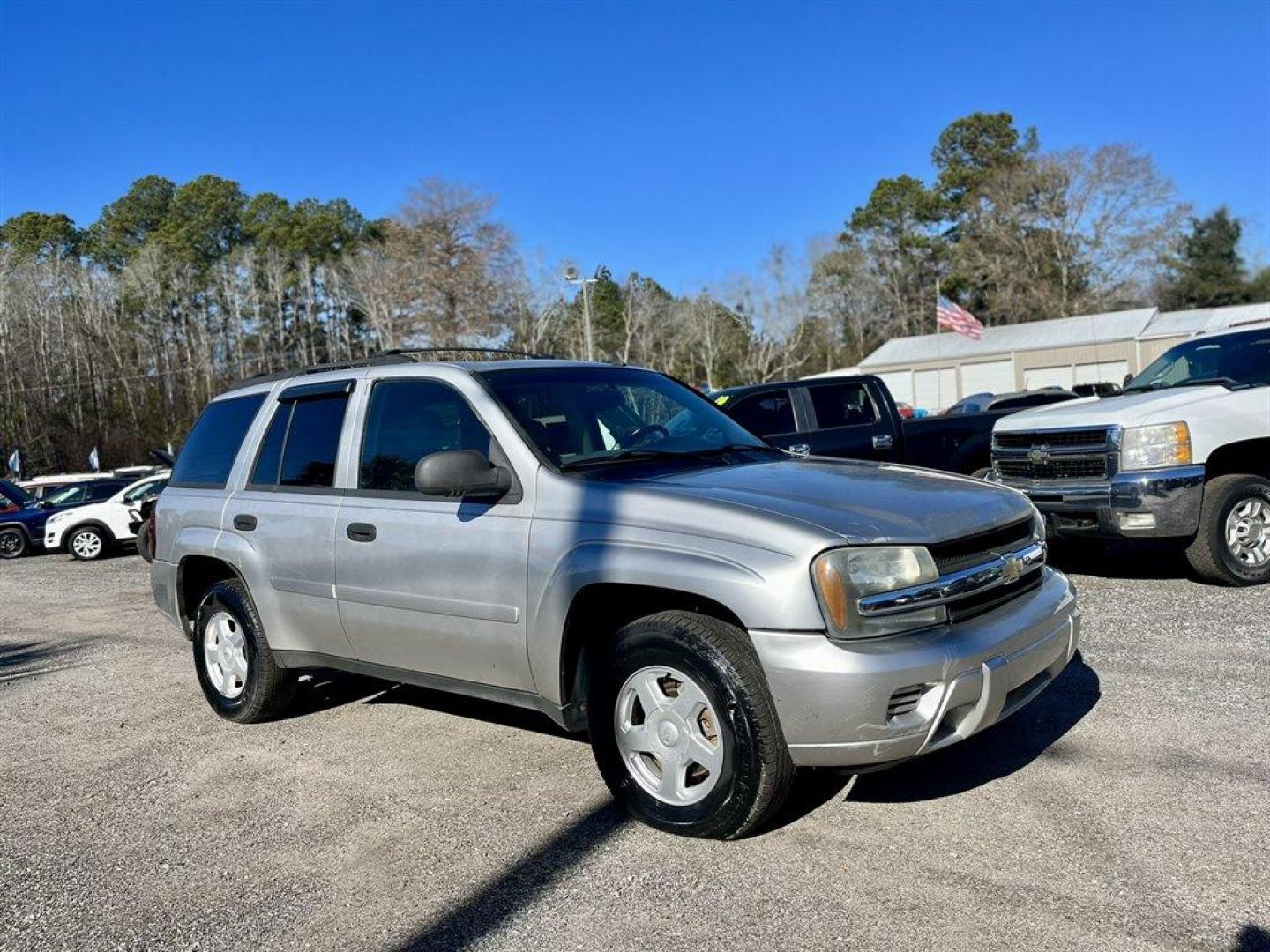 2006 Silver /Grey Chevrolet Trailblazer (1GNDS13S162) with an 4.2l I-6 MPI Dohc 4.2l engine, Automatic transmission, located at 745 East Steele Rd., West Columbia, SC, 29170, (803) 755-9148, 33.927212, -81.148483 - Special Internet Price! 2006 Chevrolet Trailblazer LS with AM/FM stereo with CD player, Cruise control, Sunroof, Powered driver seat, Cloth interior, Rear air, Powered windows, Powered door locks, Plus more! - Photo#3