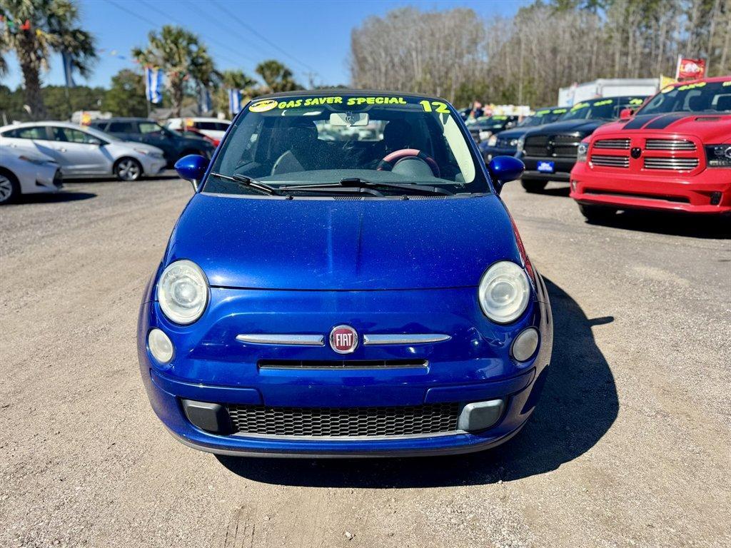 2012 Blue /Black Fiat 500 (3C3CFFDRXCT) with an 1.4l I-4 MPI 1.4l engine, Manual transmission, located at 745 East Steele Rd., West Columbia, SC, 29170, (803) 755-9148, 33.927212, -81.148483 - Photo#1