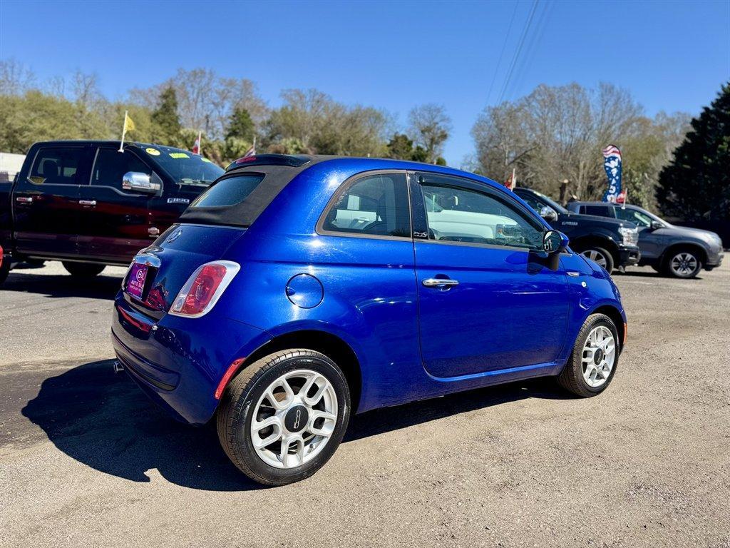 2012 Blue /Black Fiat 500 (3C3CFFDRXCT) with an 1.4l I-4 MPI 1.4l engine, Manual transmission, located at 745 East Steele Rd., West Columbia, SC, 29170, (803) 755-9148, 33.927212, -81.148483 - Photo#3