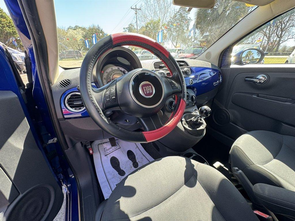 2012 Blue /Black Fiat 500 (3C3CFFDRXCT) with an 1.4l I-4 MPI 1.4l engine, Manual transmission, located at 745 East Steele Rd., West Columbia, SC, 29170, (803) 755-9148, 33.927212, -81.148483 - Photo#6