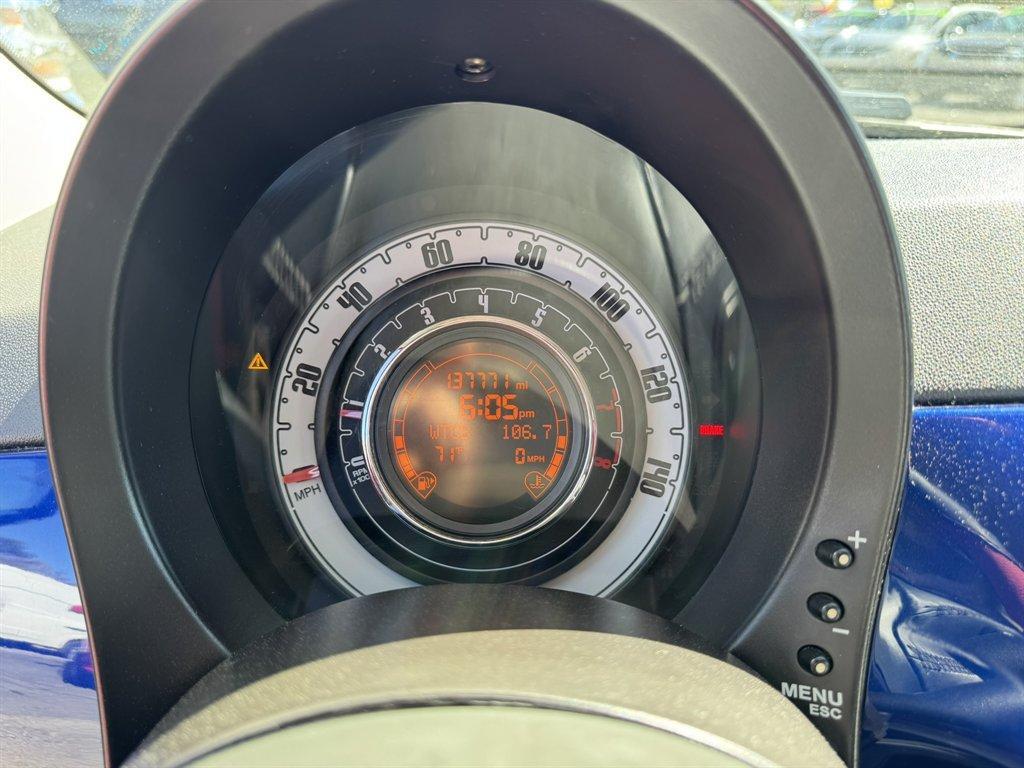 2012 Blue /Black Fiat 500 (3C3CFFDRXCT) with an 1.4l I-4 MPI 1.4l engine, Manual transmission, located at 745 East Steele Rd., West Columbia, SC, 29170, (803) 755-9148, 33.927212, -81.148483 - Photo#9