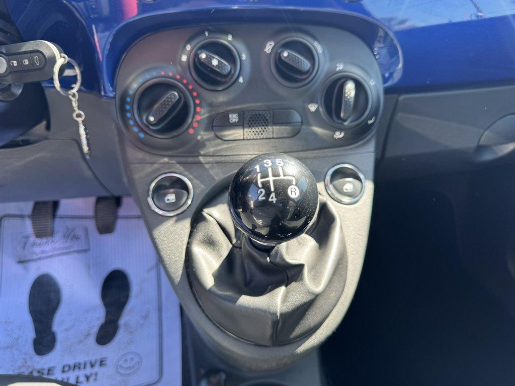 2012 Blue /Black Fiat 500 (3C3CFFDRXCT) with an 1.4l I-4 MPI 1.4l engine, Manual transmission, located at 745 East Steele Rd., West Columbia, SC, 29170, (803) 755-9148, 33.927212, -81.148483 - Photo#11