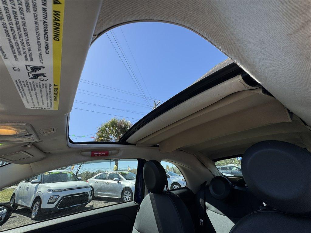 2012 Blue /Black Fiat 500 (3C3CFFDRXCT) with an 1.4l I-4 MPI 1.4l engine, Manual transmission, located at 745 East Steele Rd., West Columbia, SC, 29170, (803) 755-9148, 33.927212, -81.148483 - Photo#14