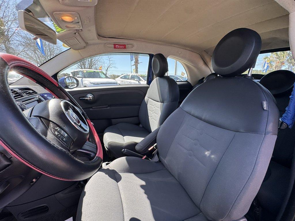 2012 Blue /Black Fiat 500 (3C3CFFDRXCT) with an 1.4l I-4 MPI 1.4l engine, Manual transmission, located at 745 East Steele Rd., West Columbia, SC, 29170, (803) 755-9148, 33.927212, -81.148483 - Photo#16