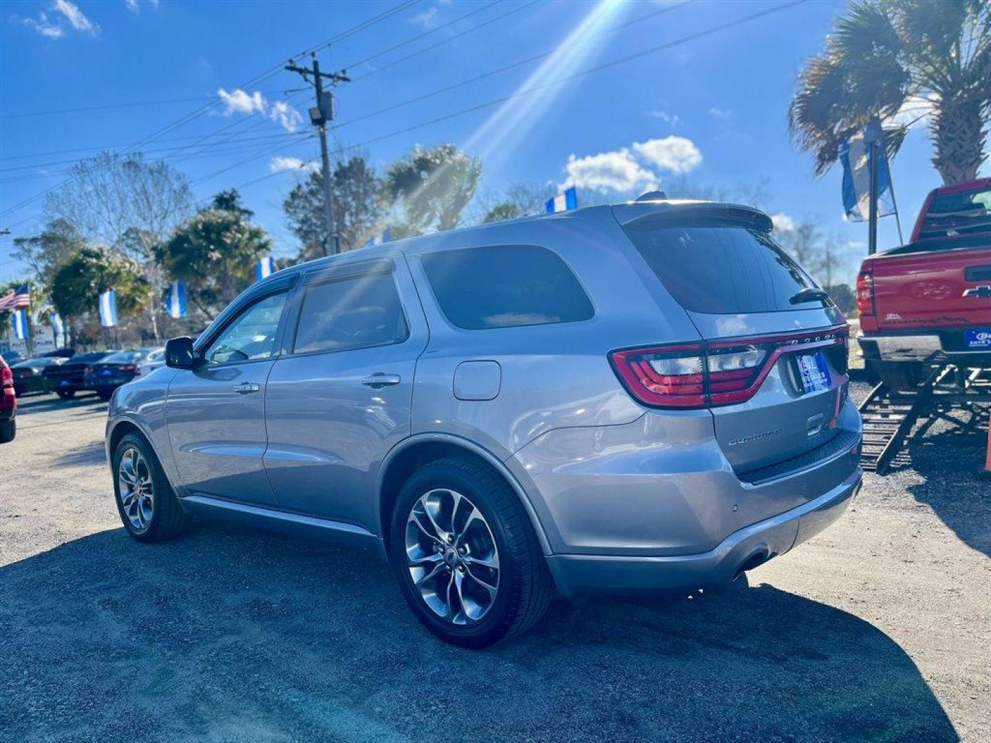 2019 Silver /Black Dodge Durango (1C4RDHDG1KC) with an 3.6l V6 MPI Dohc 3.6l engine, Automatic transmission, located at 745 East Steele Rd., West Columbia, SC, 29170, (803) 755-9148, 33.927212, -81.148483 - Special Internet Price! 2019 Dodge Durango GT with Bluetooth, Uconnect, 2 LCD Monitors In The Front, Backup Camera, Cruise Control, Dual Zone Front Automatic Air Conditioning, Remote Keyless Entry, Push Button Start, Leather Interior, 3rd Row Seating, Powered Windows, Powered Liftgate, Powered Door - Photo#1