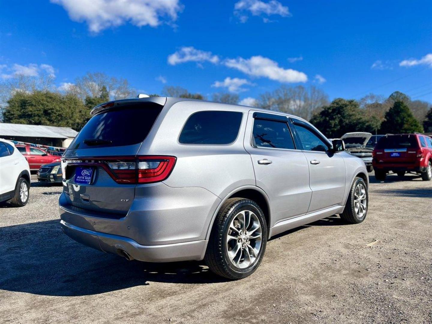 2019 Silver /Black Dodge Durango (1C4RDHDG1KC) with an 3.6l V6 MPI Dohc 3.6l engine, Automatic transmission, located at 745 East Steele Rd., West Columbia, SC, 29170, (803) 755-9148, 33.927212, -81.148483 - Special Internet Price! 2019 Dodge Durango GT with Bluetooth, Uconnect, 2 LCD Monitors In The Front, Backup Camera, Cruise Control, Dual Zone Front Automatic Air Conditioning, Remote Keyless Entry, Push Button Start, Leather Interior, 3rd Row Seating, Powered Windows, Powered Liftgate, Powered Door - Photo#2