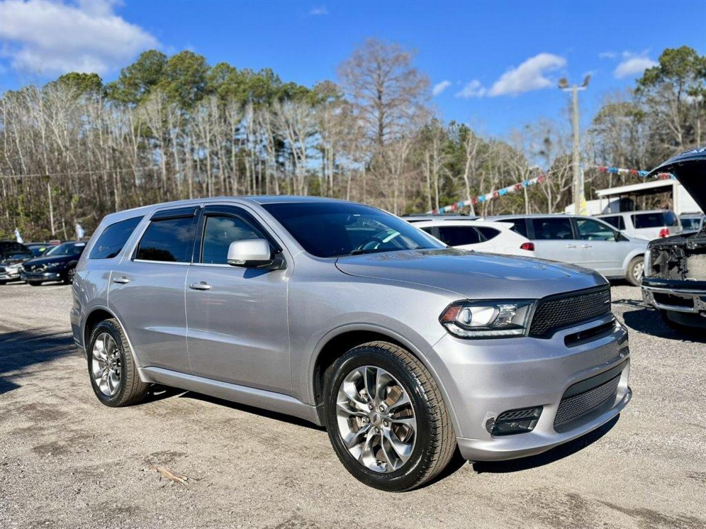 2019 Silver /Black Dodge Durango (1C4RDHDG1KC) with an 3.6l V6 MPI Dohc 3.6l engine, Automatic transmission, located at 745 East Steele Rd., West Columbia, SC, 29170, (803) 755-9148, 33.927212, -81.148483 - Special Internet Price! 2019 Dodge Durango GT with Bluetooth, Uconnect, 2 LCD Monitors In The Front, Backup Camera, Cruise Control, Dual Zone Front Automatic Air Conditioning, Remote Keyless Entry, Push Button Start, Leather Interior, 3rd Row Seating, Powered Windows, Powered Liftgate, Powered Door - Photo#3