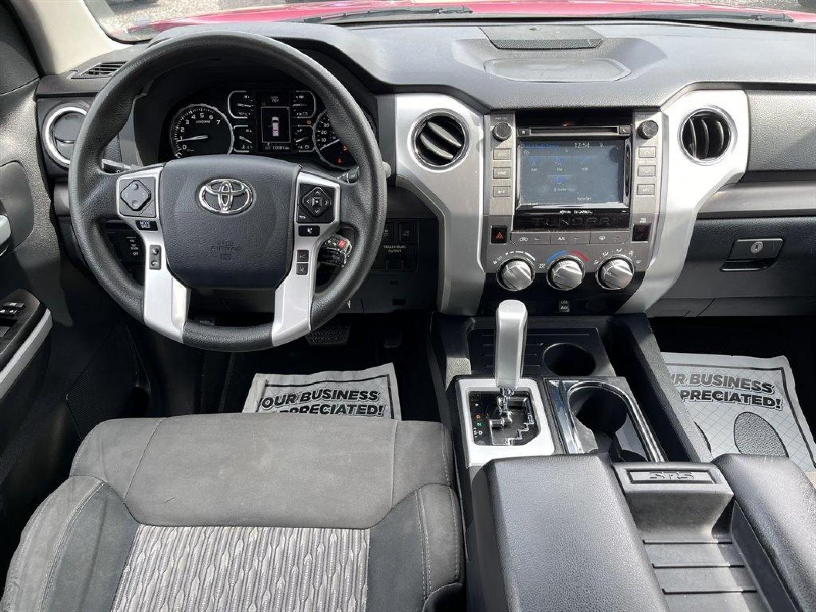 2018 Red /Black Toyota Tundra (5TFEY5F10JX) with an 5.7l V8 EFI Dohc 5.7l engine, Automatic transmission, located at 745 East Steele Rd., West Columbia, SC, 29170, (803) 755-9148, 33.927212, -81.148483 - Special Internet Price! 2018 Toyota Tundra SR5 with Bluetooth, 3- Month Trial SIRIUSXM Satellite Radio, Backup Camera, Cruise Control, 3-Passenger Front Bench Seat, Manual Air Conditioning, Remote Keyless Entry, Rear 60-40 Folding Split-Bench Fold-Up, Powered Windows, Powered Door Locks, Plus More! - Photo #4