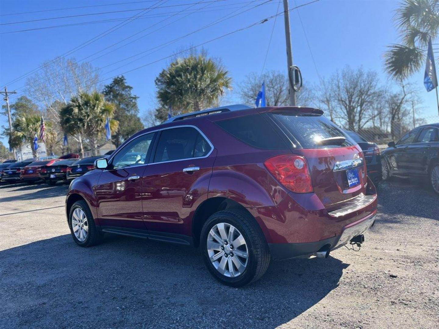 2011 Burgundy /Black Chevrolet Equinox (2CNFLFE53B6) with an 3.0l V6 Sidi Dohc Flex 3. engine, Automatic transmission, located at 745 East Steele Rd., West Columbia, SC, 29170, (803) 755-9148, 33.927212, -81.148483 - Special Internet Price! 2011 Chevrolet Equinox with Bluetooth, AM/FM/XM stereo, Backup camera, Navigation, Sunroof, Cruise control, Air conditioning, Leather interior, Keyless entry, Memory settings for the driver seat, Brake assist, Lane departure, Powered windows, Powered door locks, Plus more! - Photo#1