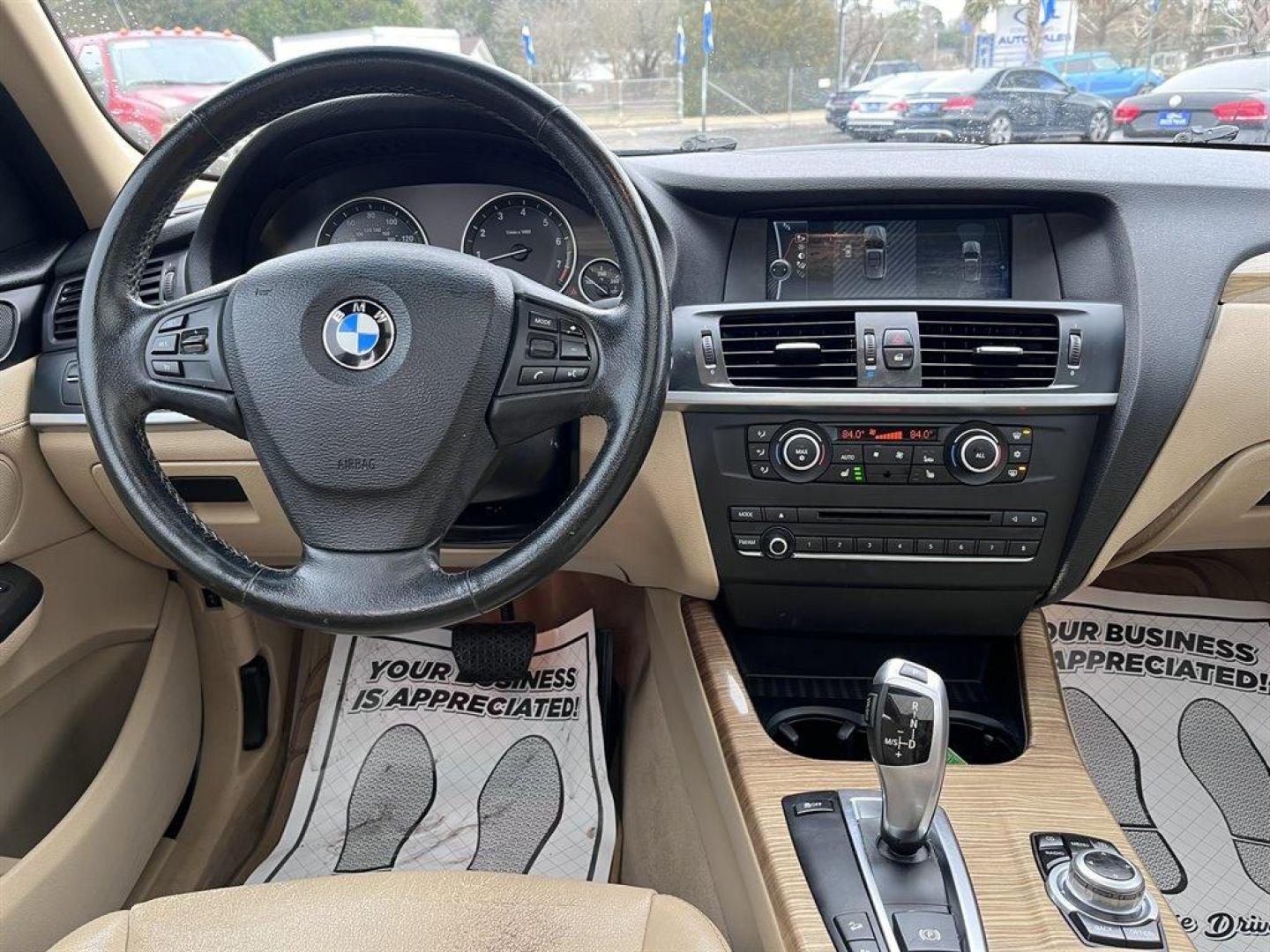 2011 Black /Tan BMW X3 (5UXWX5C5XBL) with an 3.0l I-6 DI Dohc 3.0l engine, Automatic transmission, located at 745 East Steele Rd., West Columbia, SC, 29170, (803) 755-9148, 33.927212, -81.148483 - Special Internet Price! 2011 BMW X3 with AM/FM stereo/CD/MP3 audio system, Bluetooth, HD Radio, Cruise control, Navigation, Satellite view and backup camera, Panoramic sunroof, Keyless entry, Push to start, Automatic climate control, Heated front seats, Leather interior, Powered liftgate, Plus more! - Photo#4