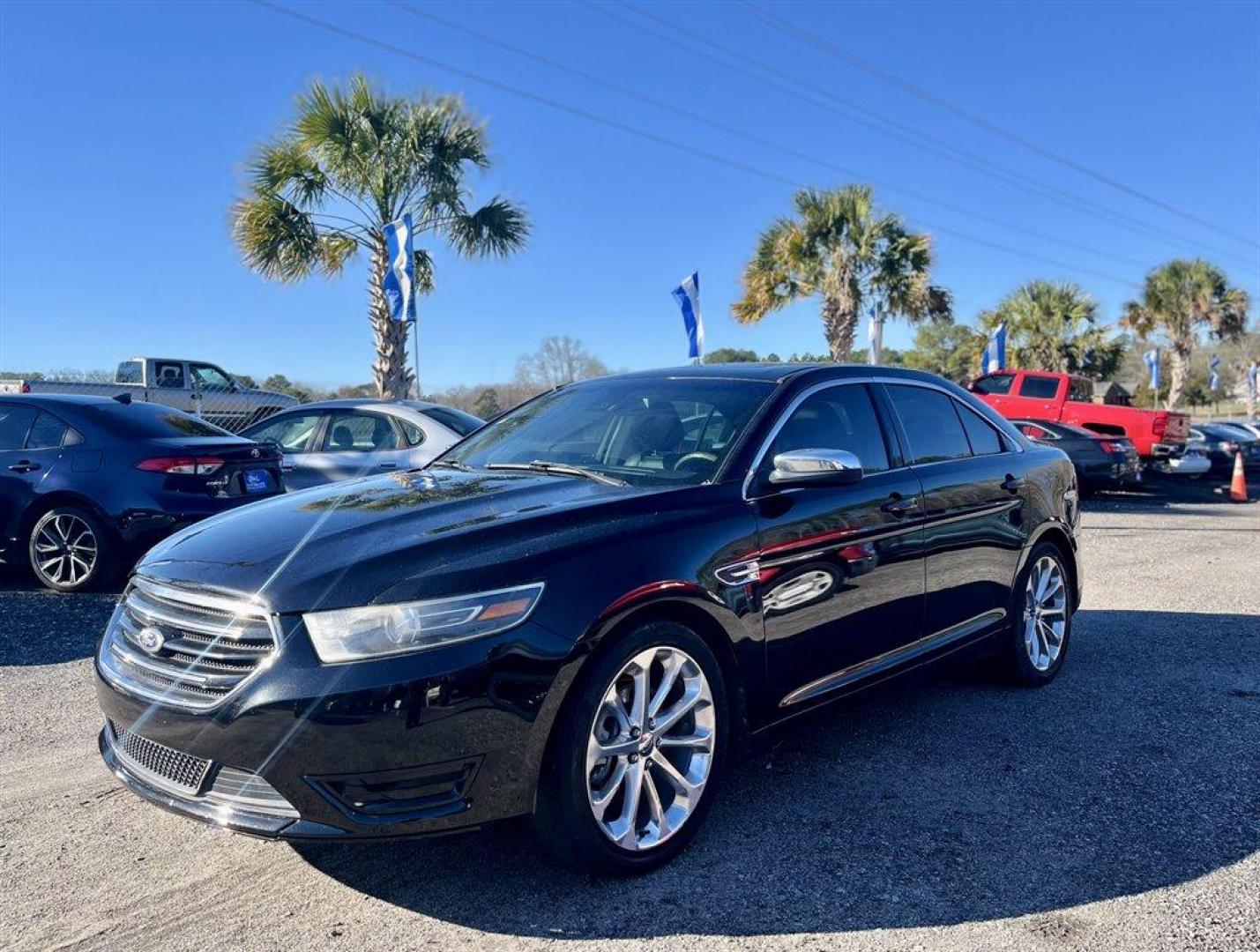 2014 Black /Black Ford Taurus (1FAHP2F87EG) with an 3.5l V6 Smpi TI-VCT 3.5l engine, Automatic transmission, located at 745 East Steele Rd., West Columbia, SC, 29170, (803) 755-9148, 33.927212, -81.148483 - Special Internet Price! 2014 Ford Taurus Limited with AM/FM Stereo/Single CD/MP3 Capable, Remote Keyless Entry, Cruise Control, Sunroof, Heated Seats, Powered Driver Seat, Push To Start, Power Windows, Powered Door Locks, Plus More! - Photo#0