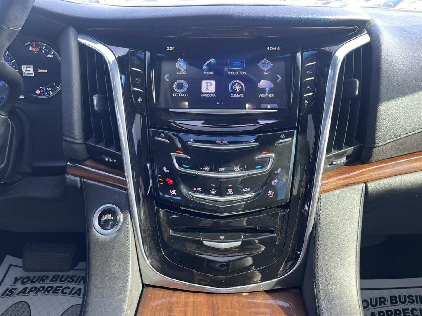 2016 Black /Black Cadillac Escalade (1GYS4HKJ3GR) with an 6.2l V8 DI VVT Flex 6.2l engine, Automatic transmission, located at 745 East Steele Rd., West Columbia, SC, 29170, (803) 755-9148, 33.927212, -81.148483 - Special Internet Price! 2016 Cadillac Escalade ESV Luxury with Bluetooth, 3-month All Access trial subscription SiriusXM Satellite Radio, Backup camera, Navigation, Cruise control, Head-Up display, Push to start, Keyless entry, Sunroof, Dual rear entertainment, Black leather interior, Driver memory - Photo#10