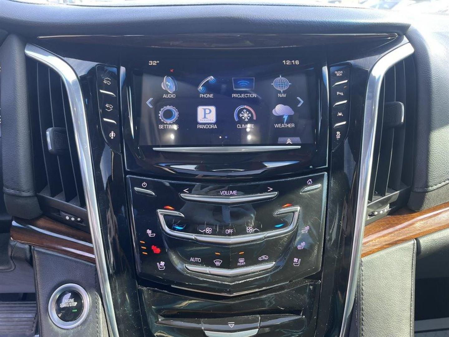 2016 Black /Black Cadillac Escalade (1GYS4HKJ3GR) with an 6.2l V8 DI VVT Flex 6.2l engine, Automatic transmission, located at 745 East Steele Rd., West Columbia, SC, 29170, (803) 755-9148, 33.927212, -81.148483 - Special Internet Price! 2016 Cadillac Escalade ESV Luxury with Bluetooth, 3-month All Access trial subscription SiriusXM Satellite Radio, Backup camera, Navigation, Cruise control, Head-Up display, Push to start, Keyless entry, Sunroof, Dual rear entertainment, Black leather interior, Driver memory - Photo#11