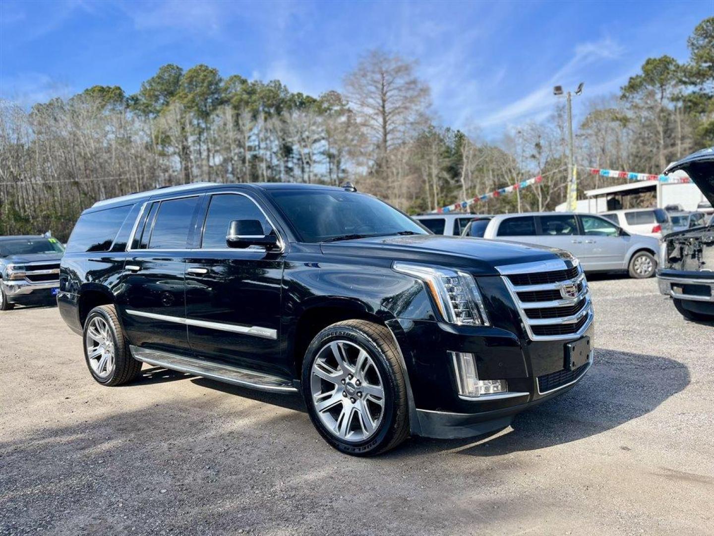 2016 Black /Black Cadillac Escalade (1GYS4HKJ3GR) with an 6.2l V8 DI VVT Flex 6.2l engine, Automatic transmission, located at 745 East Steele Rd., West Columbia, SC, 29170, (803) 755-9148, 33.927212, -81.148483 - Special Internet Price! 2016 Cadillac Escalade ESV Luxury with Bluetooth, 3-month All Access trial subscription SiriusXM Satellite Radio, Backup camera, Navigation, Cruise control, Head-Up display, Push to start, Keyless entry, Sunroof, Dual rear entertainment, Black leather interior, Driver memory - Photo#3