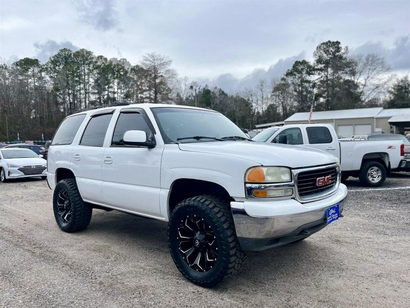 2003 White /Grey GMC Yukon (1GKEK13Z03J) with an 5.3l V8 SFI Flex 5.3l engine, Automatic transmission, located at 745 East Steele Rd., West Columbia, SC, 29170, (803) 755-9148, 33.927212, -81.148483 - Special Internet Price! 2003 GMC Yukon with AM/FM stereo, Cruise control, Sunroof, Air conditioning, Keyless entry, 3rd row seating, Leather interior, Powered windows, Powered door locks, Plus more! - Photo#3