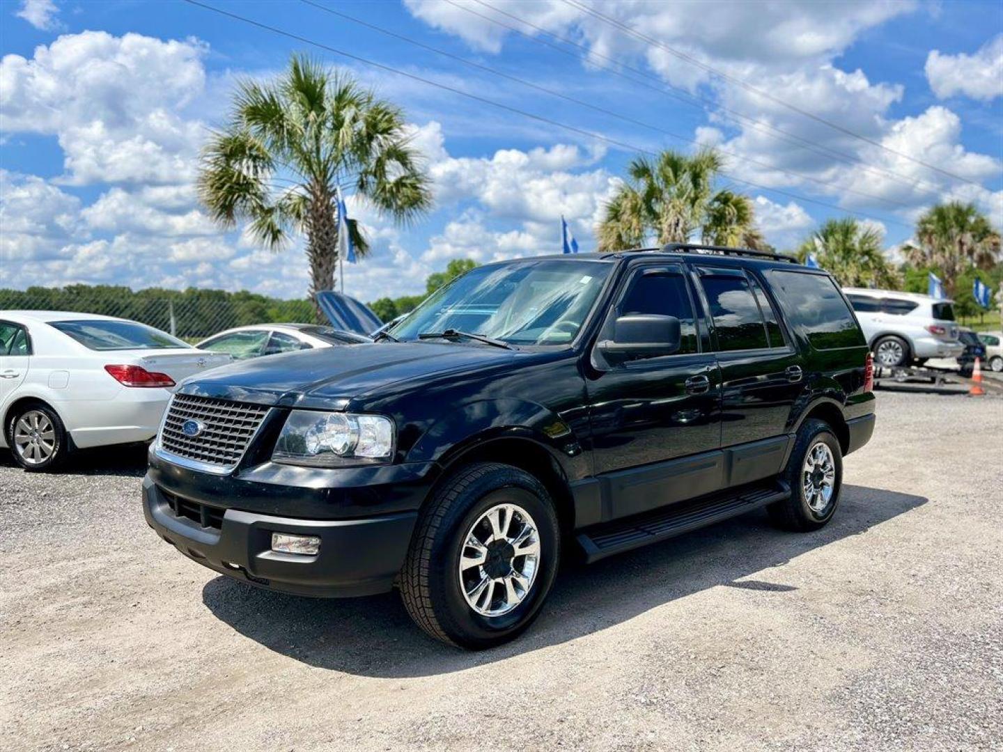 2005 Black /Grey Ford Expedition (1FMPU15575L) with an 5.4l V8 EFI Sohc 3v 5.4l engine, Automatic transmission, located at 745 East Steele Rd., West Columbia, SC, 29170, (803) 755-9148, 33.927212, -81.148483 - Special Internet Price! 2005 Ford Expedition XLT with AM/FM stereo, Cruise control, Manual air conditioning, Cloth interior, 3rd row seating, 3rd row powered, Powered windows, Powered door locks, Plus more! - Photo#0