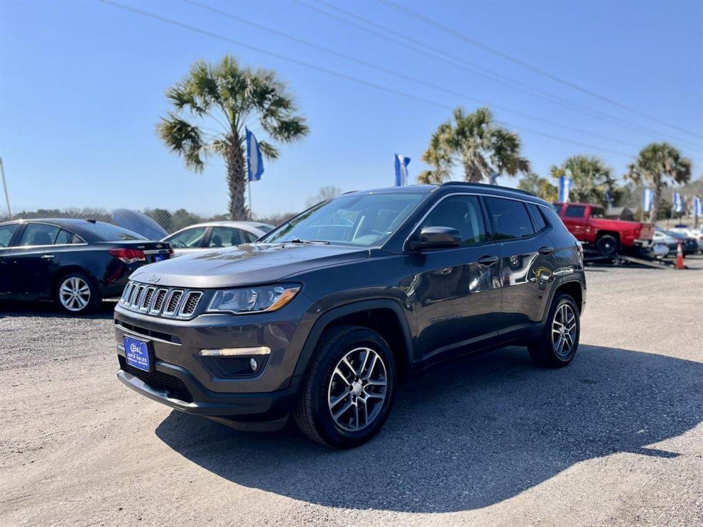 2017 Grey /Black Jeep ALL NEW Compass (3C4NJDBB6HT) with an 2.4l I-4 SFI Dohc 2.4l engine, Automatic transmission, located at 745 East Steele Rd., West Columbia, SC, 29170, (803) 755-9148, 33.927212, -81.148483 - Special Internet Price! 2017 Jeep New Compass Latitude with Uconnect, Bluetooth, Radio, Backup camera, Cruise control, Manual air conditioning, Keyless entry, Push to start, Cloth and vinyl seats, Powered driver seat, Powered windows, Powered door locks, Plus more! - Photo#0