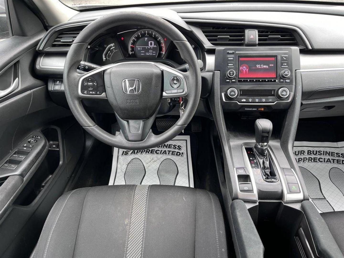 2018 Grey /Black Honda Civic (2HGFC2F56JH) with an 2.0l I-4 MPI Dohc 2.0l engine, Automatic transmission, located at 745 East Steele Rd., West Columbia, SC, 29170, (803) 755-9148, 33.927212, -81.148483 - Photo#4