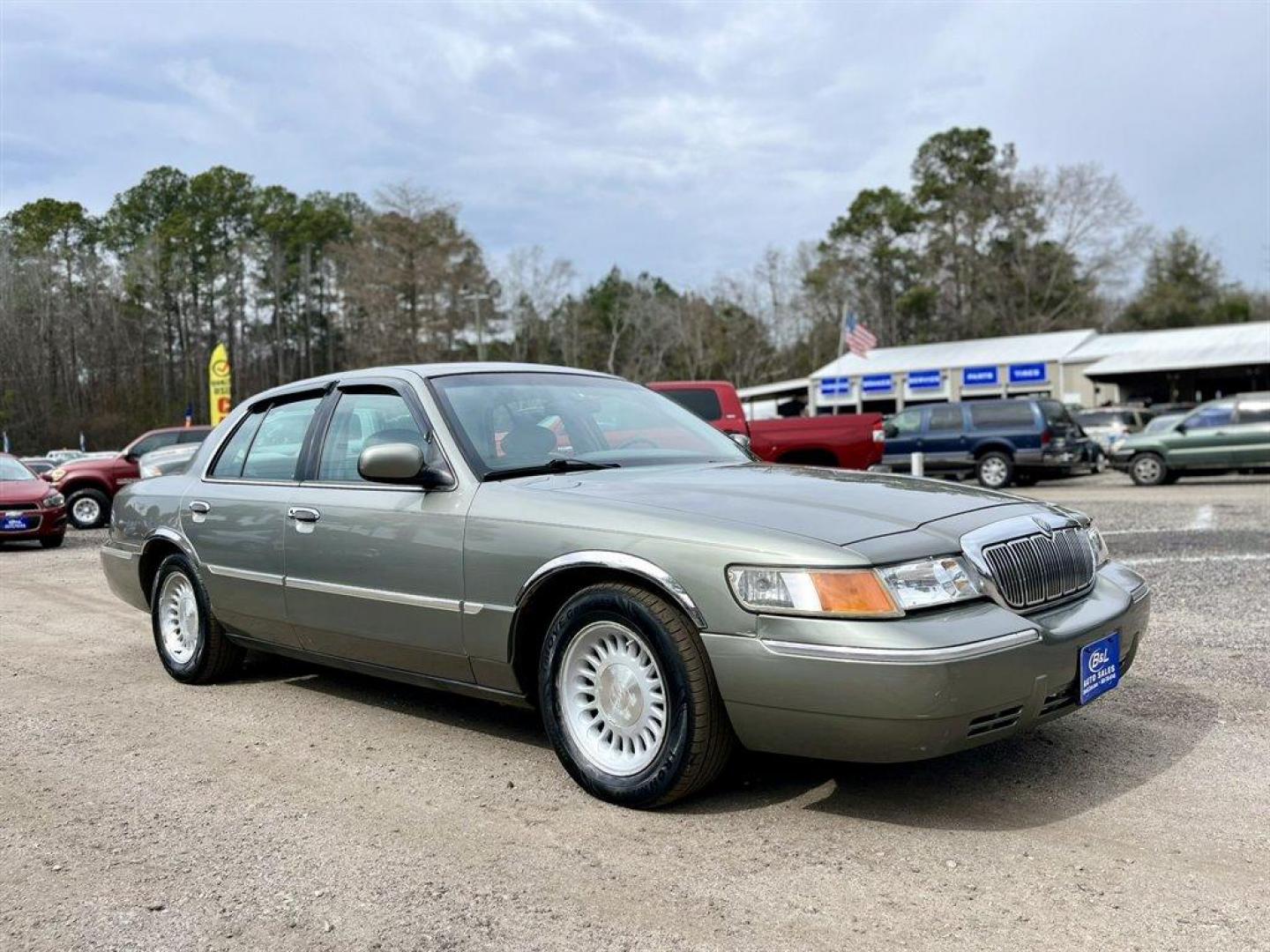 1999 Grey /Grey Mercury Grand Marquis (2MEFM75W1XX) with an 4.6l V8 EFI Sohc 4.6l engine, Automatic transmission, located at 745 East Steele Rd., West Columbia, SC, 29170, (803) 755-9148, 33.927212, -81.148483 - 1999 Mercury Grand Marquis LS with Electronic AM/FM stereo radio, Cruise control, Manual air conditioning, Leather interior, Powered windows, Powered door locks, Plus more! - Photo#3