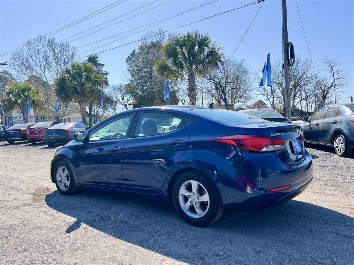 2015 Blue /Grey Hyundai Elantra (5NPDH4AE1FH) with an 1.8l I-4 MPI Dohc 1.8l engine, Automatic transmission, located at 745 East Steele Rd., West Columbia, SC, 29170, (803) 755-9148, 33.927212, -81.148483 - Special Internet Price! 2015 Hyundai Elantra Limited with AM/FM/CD/MP3, Bluetooth, Remote Keyless Entry, Cruise control, Manual Air Conditioning, Cloth interior, Rear 60-40 folding bench, Powered windows, Powered door locks, Plus more! - Photo#1