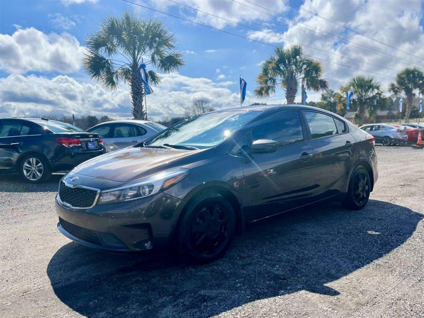 2018 Brown /Black Kia Forte (3KPFK4A75JE) with an 2.0l I-4 MPI Dohc 2.0l engine, Automatic transmission, located at 745 East Steele Rd., West Columbia, SC, 29170, (803) 755-9148, 33.927212, -81.148483 - Special Internet Price! 2018 Kia Forte LX with AM/FM/CD/MP3/SiriusXM Audio System, Remote Keyless Entry, Manual Air Conditioning, Cloth interior, Front Bucket Seats, Rear 60-40 Folding Bench, Powered Windows, Powered Door Locks, Plus More! - Photo#0