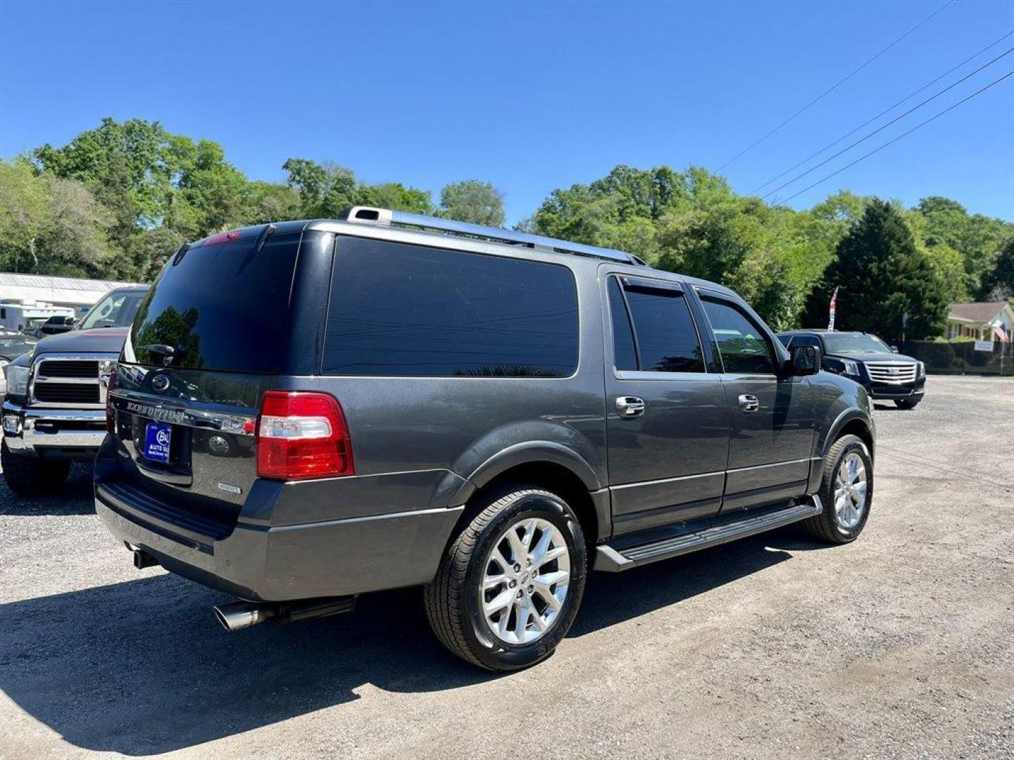 2017 Grey /Tan Ford Expedition EL (1FMJK1KT9HE) with an 3.5l V6 DI T/C Ecoboost 3 engine, Automatic transmission, located at 745 East Steele Rd., West Columbia, SC, 29170, (803) 755-9148, 33.927212, -81.148483 - Special Internet Price! 2017 Ford Expedition EL Limited with Bluetooth, SiriusXM Satellite Radio, Navigation, Backup camera, Sunroof, Cruise control, Duel zone front automatic air conditioning, Leather interior, Heating and cooling front seats, 2nd Fixed 60-40 Split-Bench, 3rd row seating, 3rd row p - Photo#2