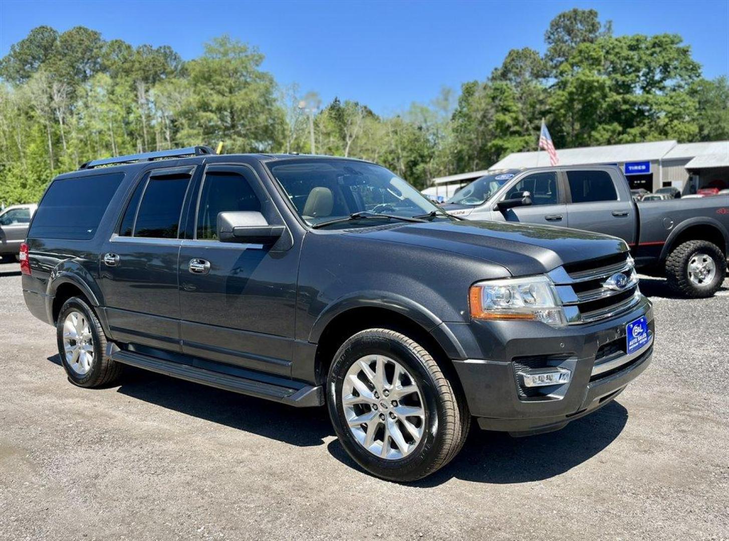 2017 Grey /Tan Ford Expedition EL (1FMJK1KT9HE) with an 3.5l V6 DI T/C Ecoboost 3 engine, Automatic transmission, located at 745 East Steele Rd., West Columbia, SC, 29170, (803) 755-9148, 33.927212, -81.148483 - Special Internet Price! 2017 Ford Expedition EL Limited with Bluetooth, SiriusXM Satellite Radio, Navigation, Backup camera, Sunroof, Cruise control, Duel zone front automatic air conditioning, Leather interior, Heating and cooling front seats, 2nd Fixed 60-40 Split-Bench, 3rd row seating, 3rd row p - Photo#3