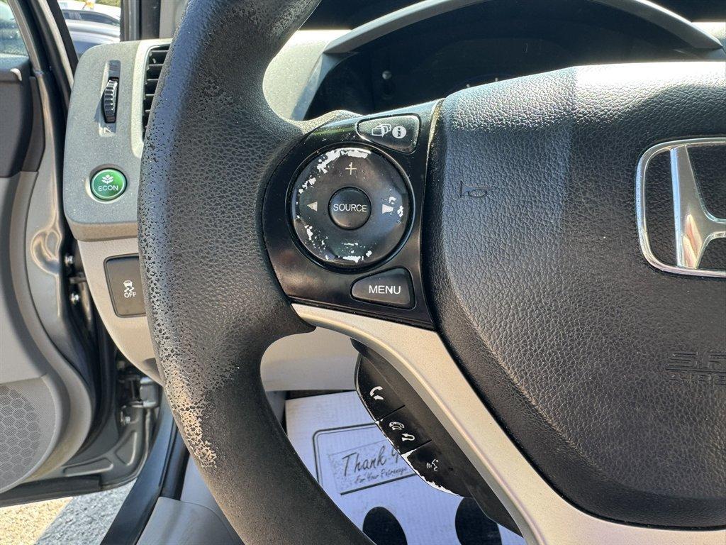 2012 Grey /Taupe Honda Civic (JHMFB4F2XCS) with an 1.5l I-4 MPI Sohc Hybrid engine, Automatic transmission, located at 745 East Steele Rd., West Columbia, SC, 29170, (803) 755-9148, 33.927212, -81.148483 - Photo#8