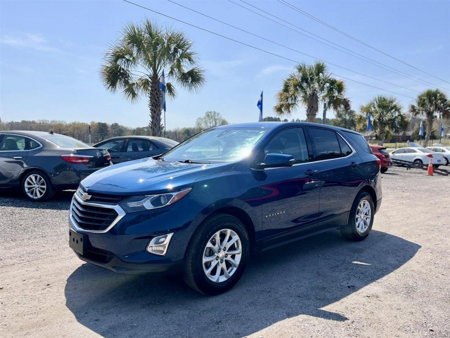 2019 Blue /Black Chevrolet Equinox (2GNAXJEV4K6) with an 1.5l I-4 DI Dohc T/C 1.5l engine, Automatic transmission, located at 745 East Steele Rd., West Columbia, SC, 29170, (803) 755-9148, 33.927212, -81.148483 - Special Internet Price! 2019 Chevrolet Equinox LT with AM/FM stereo, Bluetooth, Backup camera, Cruise control, Air conditioning, Two toned interior, Powered driver seat, Powered liftgate, Powered windows, Powered door locks, Plus more! - Photo#0