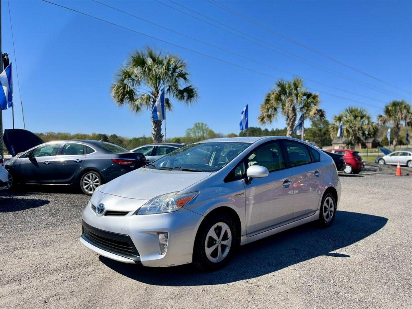 2015 Silver /Grey Toyota Prius (JTDKN3DU6F0) with an 1.8l I-4 EFI Dohc Hybrid engine, Automatic transmission, located at 745 East Steele Rd., West Columbia, SC, 29170, (803) 755-9148, 33.927212, -81.148483 - Special Internet Price! 2015 Toyota Prius with AM/FM radio, Cruise control, Keyless door entry, Push to start, Bucket front seats, Cloth interior, Powered windows, Powered door locks, Plus more! - Photo#0