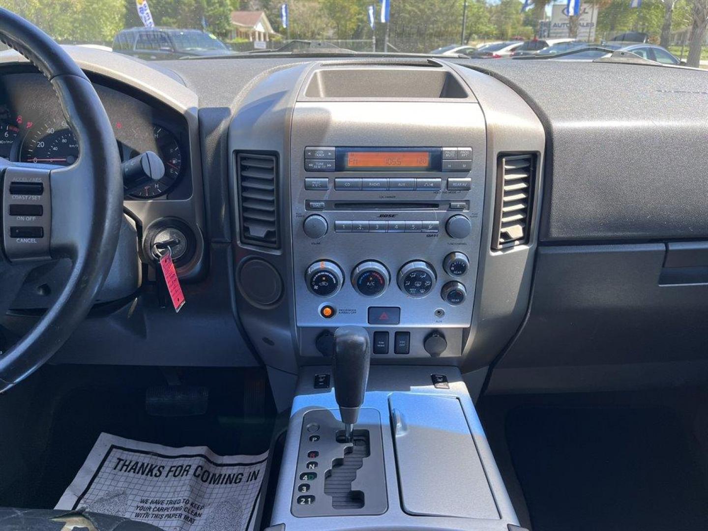 2005 Gold /Black Nissan Armada (5N1AA08A45N) with an 5.6l V8 MPI Dohc 5.6l engine, Automatic transmission, located at 745 East Steele Rd., West Columbia, SC, 29170, (803) 755-9148, 33.927212, -81.148483 - Special Internet Price! 2005 Nissan Armada LE with AM/FM radio, Air conditioning, Cruise control, Keyless entry, Leather interior, 3rd row seating, Rear entertainment, Powered liftgate, Powered windows, Powered door locks, Plus more! - Photo#9