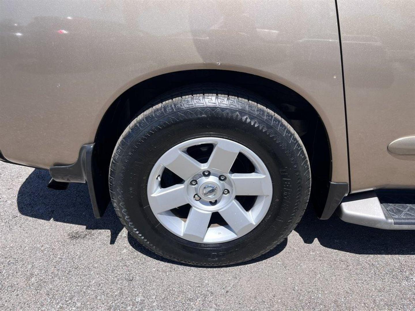 2005 Gold /Black Nissan Armada (5N1AA08A45N) with an 5.6l V8 MPI Dohc 5.6l engine, Automatic transmission, located at 745 East Steele Rd., West Columbia, SC, 29170, (803) 755-9148, 33.927212, -81.148483 - Special Internet Price! 2005 Nissan Armada LE with AM/FM radio, Air conditioning, Cruise control, Keyless entry, Leather interior, 3rd row seating, Rear entertainment, Powered liftgate, Powered windows, Powered door locks, Plus more! - Photo#37