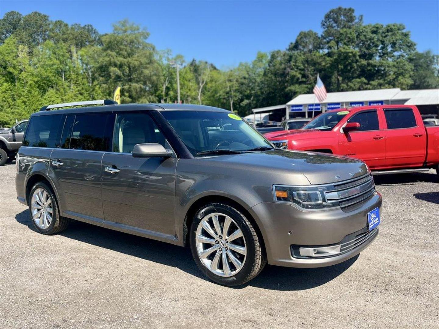 2013 Brown /Tan Ford Flex (2FMHK6DT8DB) with an 3.5l V6 DI T/C Ecoboost 3 engine, Automatic transmission, located at 745 East Steele Rd., West Columbia, SC, 29170, (803) 755-9148, 33.927212, -81.148483 - Special Internet Price! 2013 Ford Flex Limited with Bluetooth, Backup camera, Navigation, Cruise control, Air conditioning, Powered front seats, Leather interior, 3rd row seating, 2nd row rear entertainment, Powered windows, Powered door locks, Plus more! - Photo#3