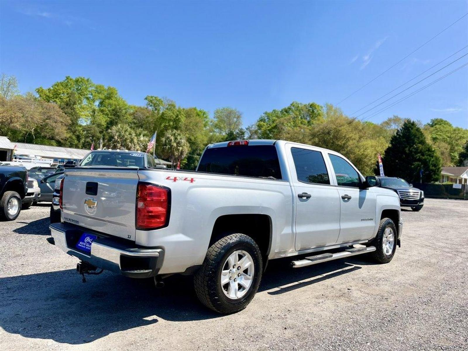 2014 Silver /Grey Chevrolet Silverado 1500 (3GCUKREH6EG) with an 4.3l V6 DI VVT Flex 4.3l engine, Automatic transmission, located at 745 East Steele Rd., West Columbia, SC, 29170, (803) 755-9148, 33.927212, -81.148483 - Special Internet Price! 2014 Chevrolet Silverado 1500 LT with Chevrolet MyLink audio system, 4.2 diagonal color screen with AM/FM stereo, Cruise control, Air conditioning, Cloth front 40/20/40 split-bench, Rear 60/40 folding bench, Powered windows, Powered door locks, Plus more! - Photo #2