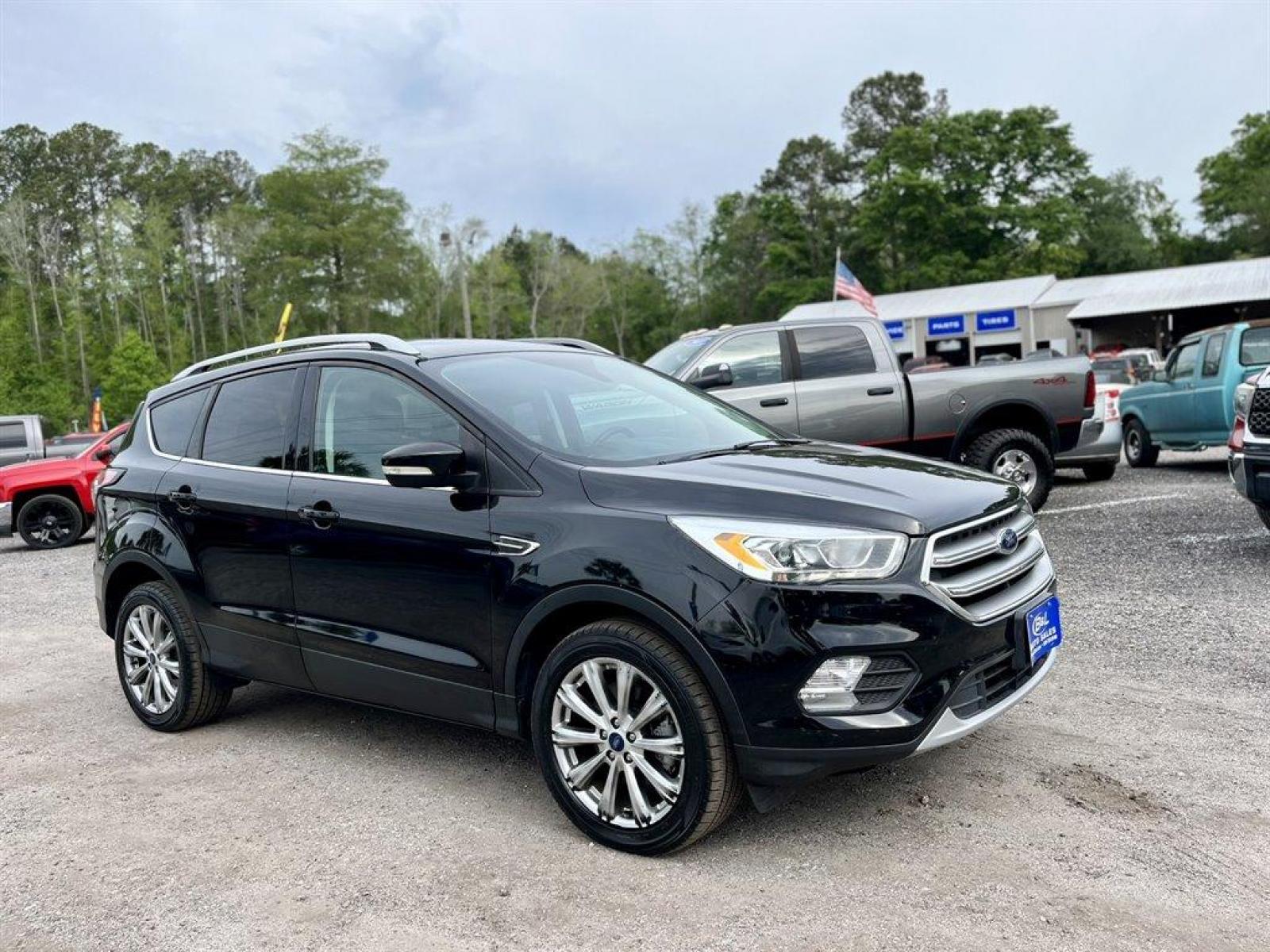2017 Black /Black Ford Escape (1FMCU9J9XHU) with an 2.0l I-4 DI T/C Ecoboost engine, Automatic transmission, located at 745 East Steele Rd., West Columbia, SC, 29170, (803) 755-9148, 33.927212, -81.148483 - Special Internet Price! 2017 Ford Escape Titanium with Bluetooth, 8 center LCD touch-screen, Backup camera, Navigation, Cruise control, Powered front seats, Leather interior, Heated front seats, Keyless entry, Push to start, Powered liftgate, Powered windows, Powered door locks, Plus more! - Photo #3