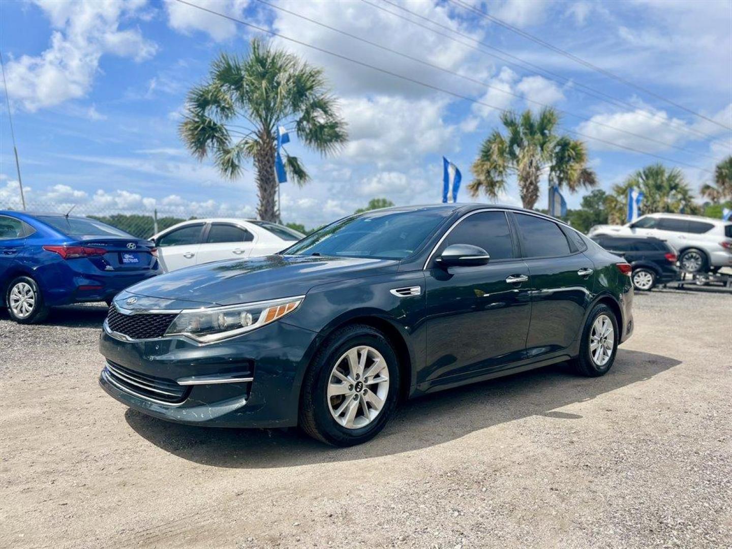 2016 Grey /Grey Kia Optima (KNAGT4L39G5) with an 2.4l I-4 DI Dohc 2.4l engine, Automatic transmission, located at 745 East Steele Rd., West Columbia, SC, 29170, (803) 755-9148, 33.927212, -81.148483 - Special Internet Price! 2016 Kia Optima LX With Bluetooth, AM/FM/CD/MP3, Remote Keyless Entry, Manual Air Conditioning, Front Bucket Seats, Rear 60-40 Folding Bench, Powered Windows, Powered Door Locks, Plus More! - Photo#0