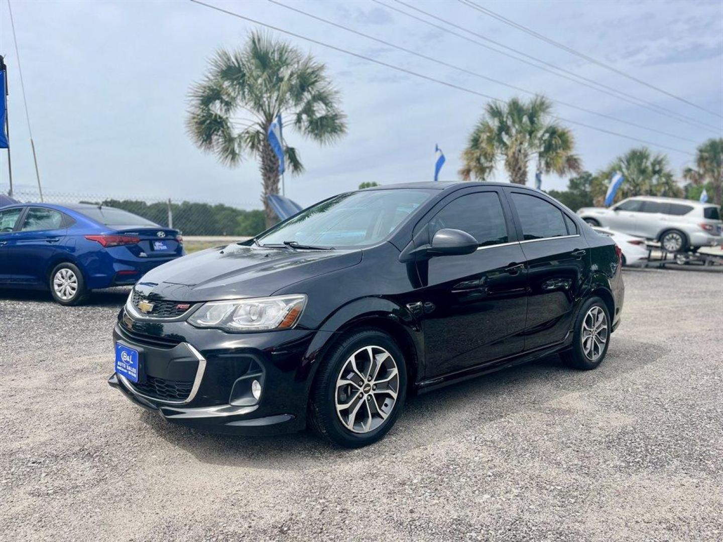 2017 Black /Black Chevrolet Sonic (1G1JC5SB5H4) with an 1.4l I-4 MFI Dohc T/C 1.4 engine, Manual transmission, located at 745 East Steele Rd., West Columbia, SC, 29170, (803) 755-9148, 33.927212, -81.148483 - Special Internet Price! 2017 Chevrolet Sonic LT with Bluetooth, AM/FM radio, Manual transmission, Powered driver seat, Cloth interior, Air conditioning, Powered windows, Powered door locks, Plus more! - Photo#0