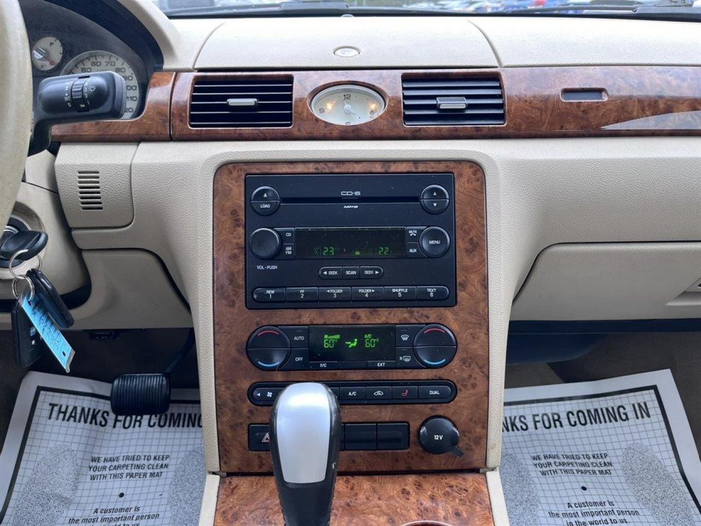 2005 Green /Tan Ford Five Hundred (1FAHP25175G) with an 3.0l V6 EFI 3.0l engine, Automatic transmission, located at 745 East Steele Rd., West Columbia, SC, 29170, (803) 755-9148, 33.927212, -81.148483 - Special Internet Price! 2005 Ford Five Hundred Limited with AM/FM stereo, Sunroof, Cruise control, Leather interior, Powered driver seat, Keyless entry keypad, Powered windows, Powered door locks, Plus more! - Photo#10