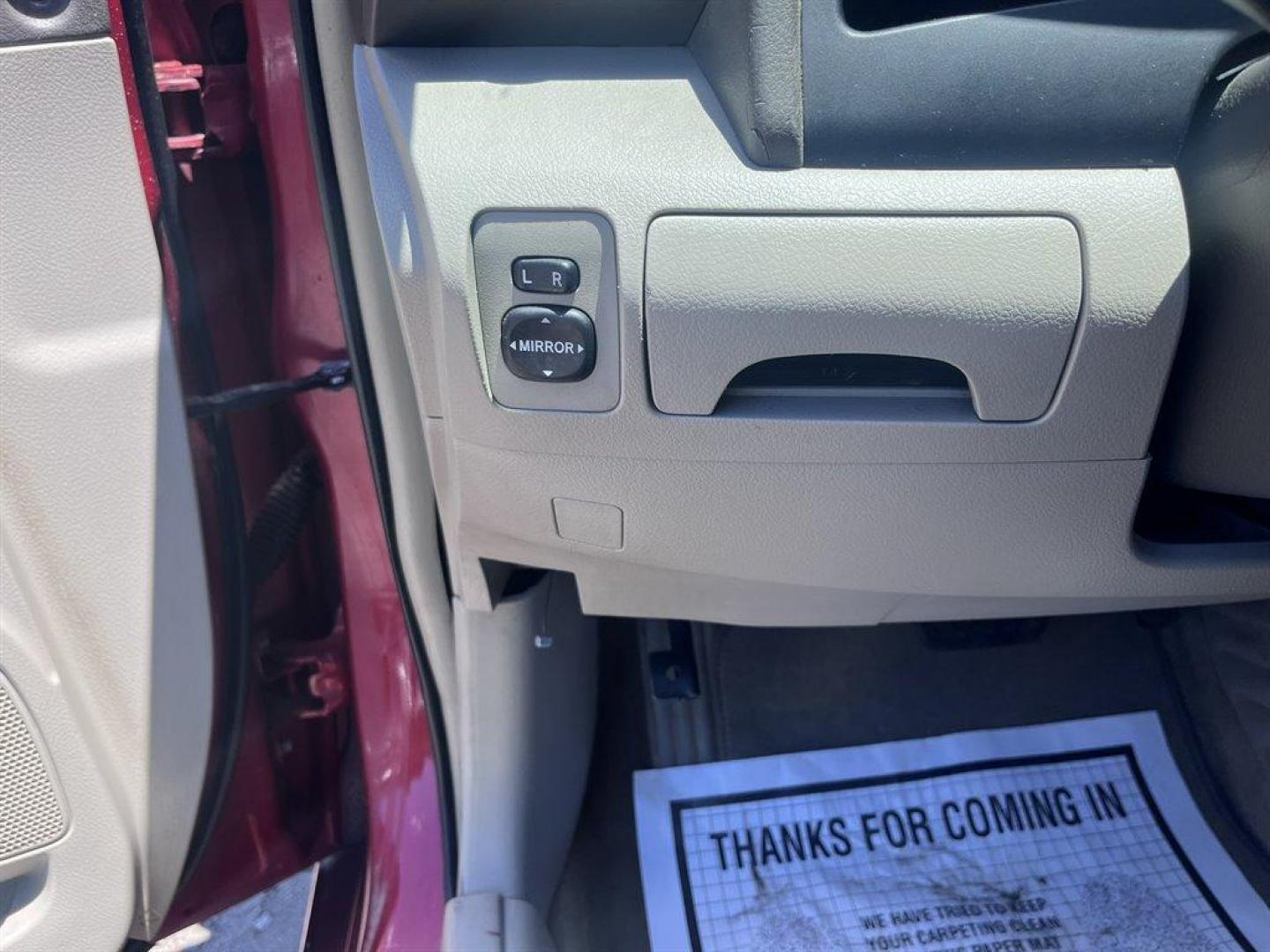 2007 Red /Tan Toyota Camry (JTNBE46K273) with an 2.4l I-4 SFI Dohc 2.4l engine, Automatic transmission, located at 745 East Steele Rd., West Columbia, SC, 29170, (803) 755-9148, 33.927212, -81.148483 - Special Internet Price! 2007 Toyota Camry LE with AM/FM stereo, CD player, Cruise control, Remote keyless entry, Front bucket seats, Rear 60/40 split-folding seats, Powered windows, Powered door locks, Plus more! - Photo#11