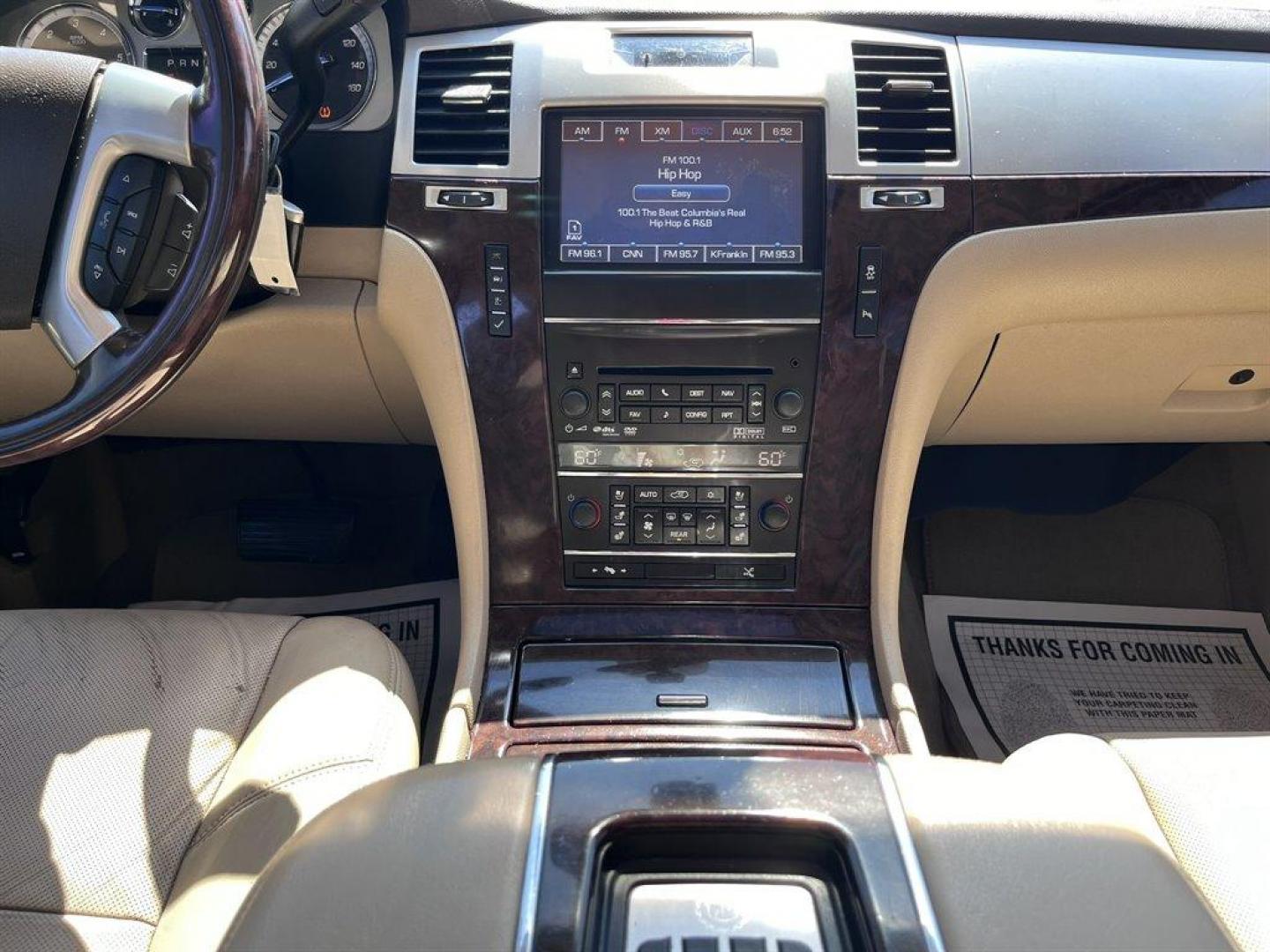 2012 White /Tan Cadillac Escalade (1GYS3CEFXCR) with an 6.2l V8 SFI OHV Flex 6.2l engine, Automatic transmission, located at 745 East Steele Rd., West Columbia, SC, 29170, (803) 755-9148, 33.927212, -81.148483 - Special Internet Price! 2012 Cadillac Escalade Premium with Bluetooth, AM/FM radio, Cruise control, Backup camera, Navigation, Sunroof, Leather interior, Powered front seats, 3rd row seating, Rear entertainment, Powered windows, Powered door locks, Plus more! - Photo#10