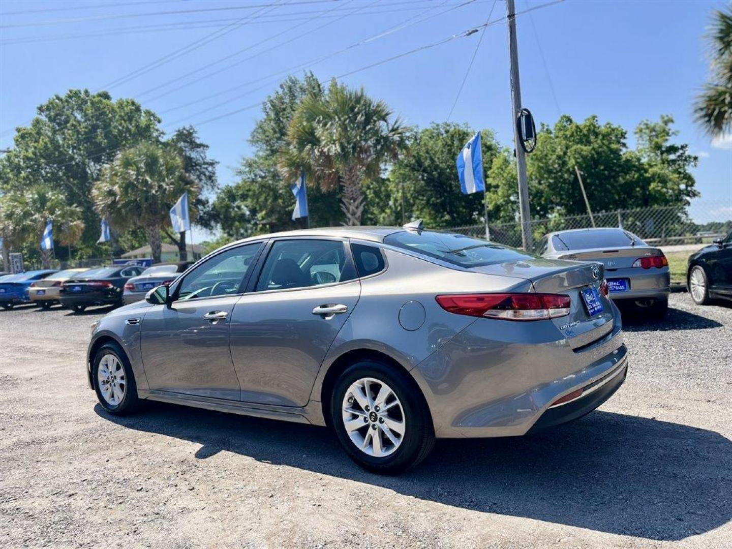 2016 Grey /Black Kia Optima (5XXGT4L34GG) with an 2.4l I-4 DI Dohc 2.4l engine, Automatic transmission, located at 745 East Steele Rd., West Columbia, SC, 29170, (803) 755-9148, 33.927212, -81.148483 - Special Internet Price! 2016 Kia Optima with Bluetooth, AM/FM radio, Cruise control, Backup camera, Keyless entry, Cloth interior, Powered windows, Powered door locks, Plus more! - Photo#1