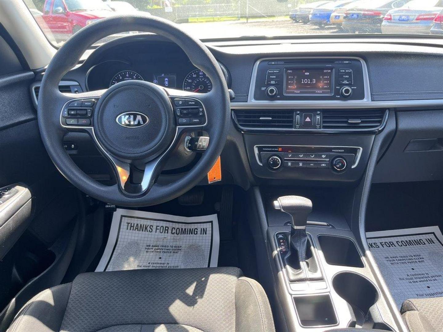 2016 Grey /Black Kia Optima (5XXGT4L34GG) with an 2.4l I-4 DI Dohc 2.4l engine, Automatic transmission, located at 745 East Steele Rd., West Columbia, SC, 29170, (803) 755-9148, 33.927212, -81.148483 - Special Internet Price! 2016 Kia Optima with Bluetooth, AM/FM radio, Cruise control, Backup camera, Keyless entry, Cloth interior, Powered windows, Powered door locks, Plus more! - Photo#4